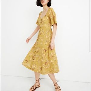 Madewell floral midi dress